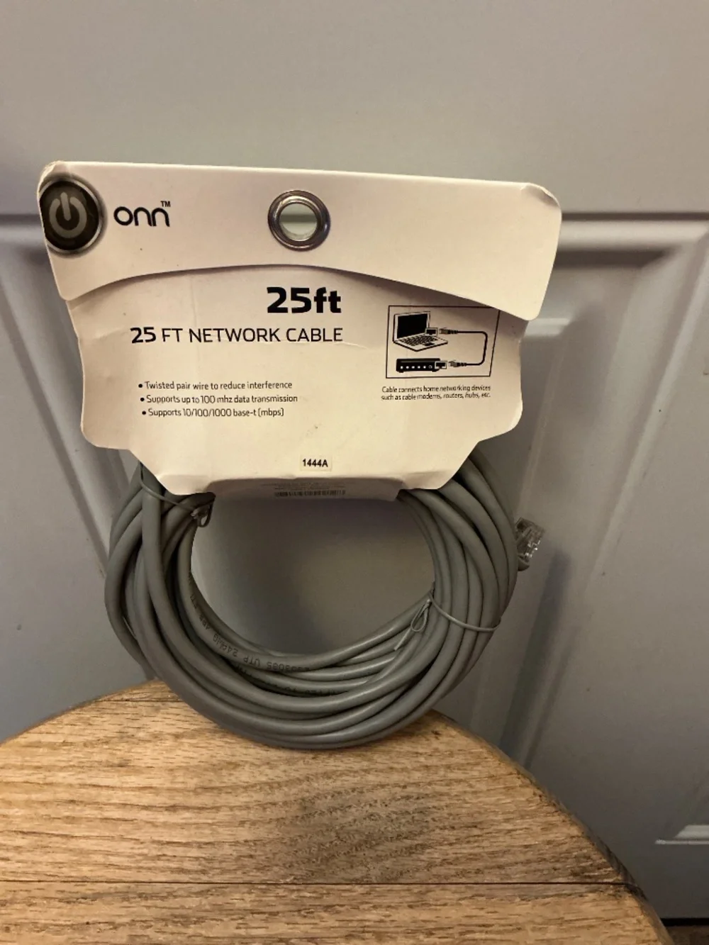 ONN 25ft Network Cable to Connect Cable Modem to Computer or Gaming System